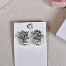 Load image into Gallery viewer, Amelia Pearl and Sparkle Earrings
